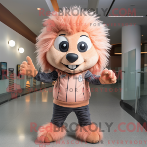 Mascot character of a Peach...