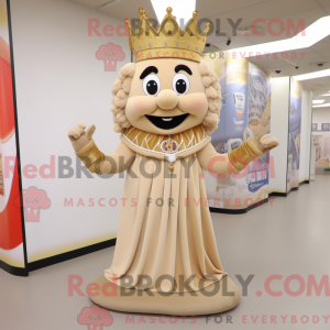 Mascot character of a Beige...