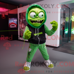 Mascot character of a Green...