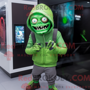 Mascot character of a Green...