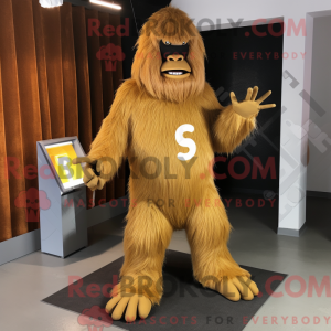 Maskot karakter av en Gold...