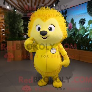 Mascot character of a Lemon...