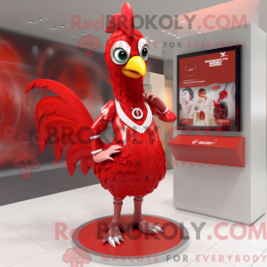 Mascot character of a Red...