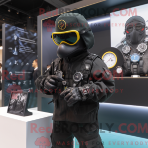 Mascot character of a Black...