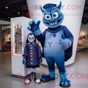Mascot character of a Blue...
