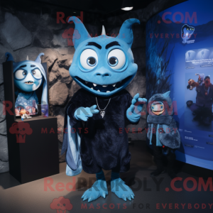 Mascot character of a Blue...