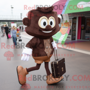 Mascot character of a Brown...