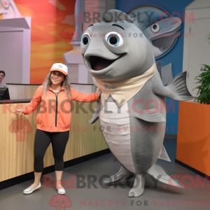 Mascot character of a Gray...