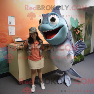 Mascot character of a Gray...