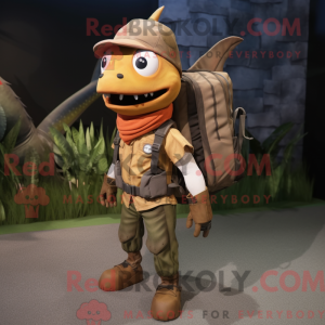 Mascot-karakter af en Rust...