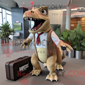 Mascot karakter van een Tan...