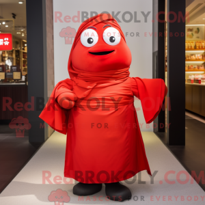 Maskotkarakter av en Red...