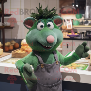 Groen Ratatouille mascotte...