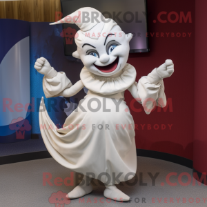 Maskot-karakter af en hvid...