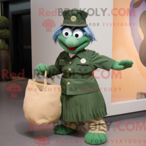 Mascot character of a Navy...