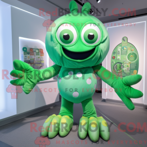 Mascot character of a Green...