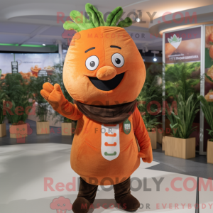 Mascot character of a Brown...