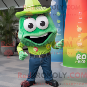 Mascot character of a Green...