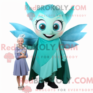 Mascot character of a Teal...
