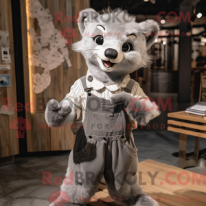 Mascot character of a Gray...