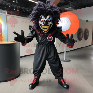 Black Evil Clown maskot...