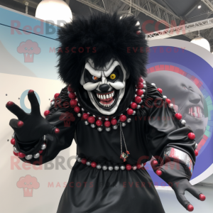 Black Evil Clown maskot...