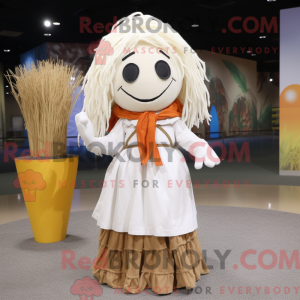 Mascot character of a White...