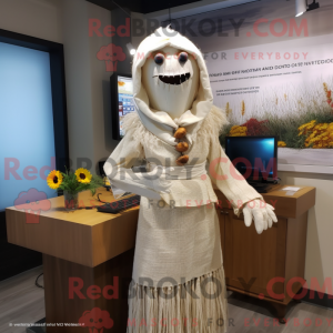 Mascot character of a White...