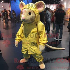 Maskottchen einer gelben...
