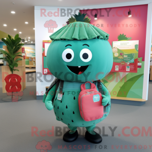 Mascot character of a Teal...