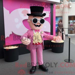 Mascot character of a Pink...