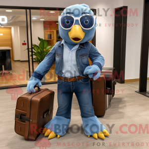 Mascot character of a Blue...