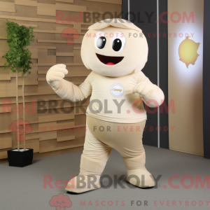 Mascot character of a Beige...