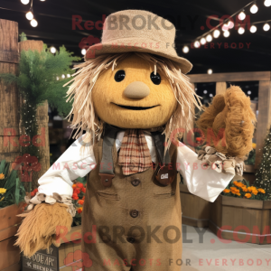Mascot character of a Brown...