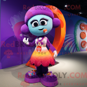 Mascot character of a Plum...