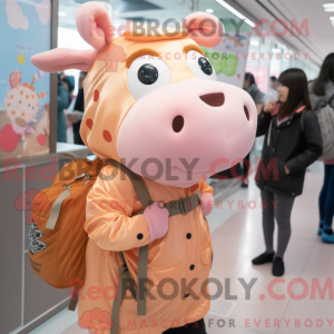 Mascot character of a Peach...