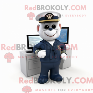 Maskotfigur af en Navy...