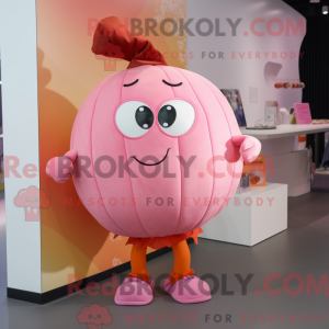 Mascot character of a Pink...