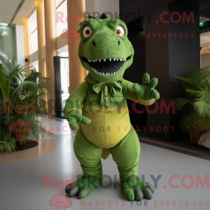 Postava maskota Olive T Rex...