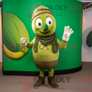 Mascot character of a Olive...