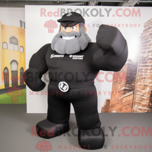 Mascot character of a Black...