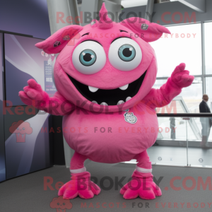 Mascot character of a Pink...