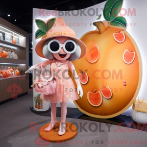 Mascot character of a Peach...