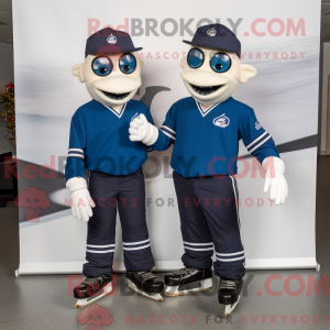 Mascot character of a Navy...