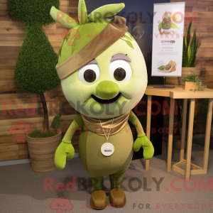Mascot character of a Olive...