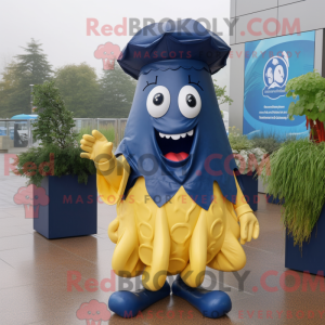 Maskot karakter af en Navy...