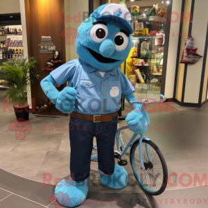 Mascot character of a Teal...