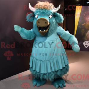 Postava maskota Teal Bison...