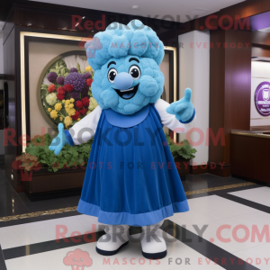 Mascot character of a Blue...