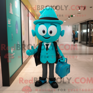 Mascot character of a Teal...